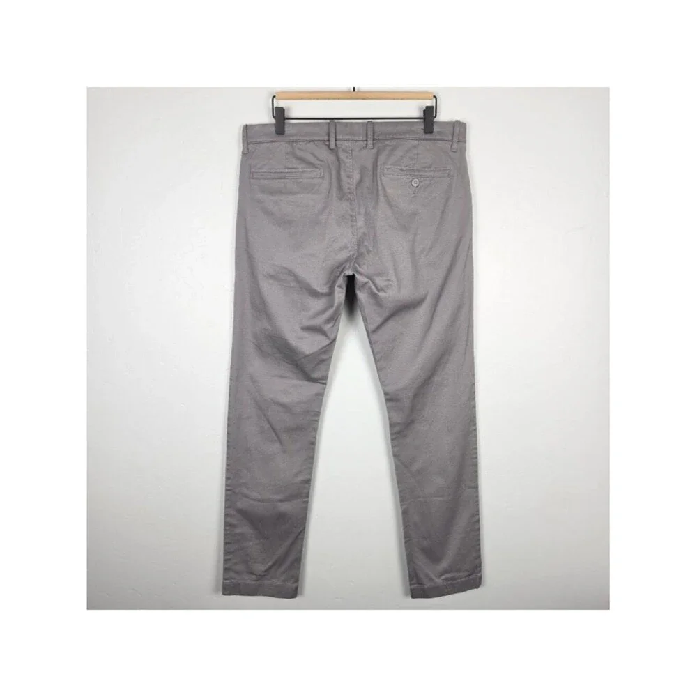 J. Crew Size 33x32 484 Slim Fit Stretch Chino Pant Gray